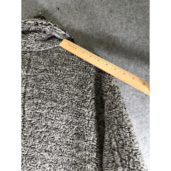 Stoosh Jacket Women Medium Gray Sherpa Teddy Coat Long Sleeve Winter Comfort - Picture 8 of 10